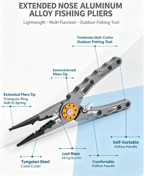 Aluminum Alloy Long Nose Fishi - Fishing Line Cutter review and price