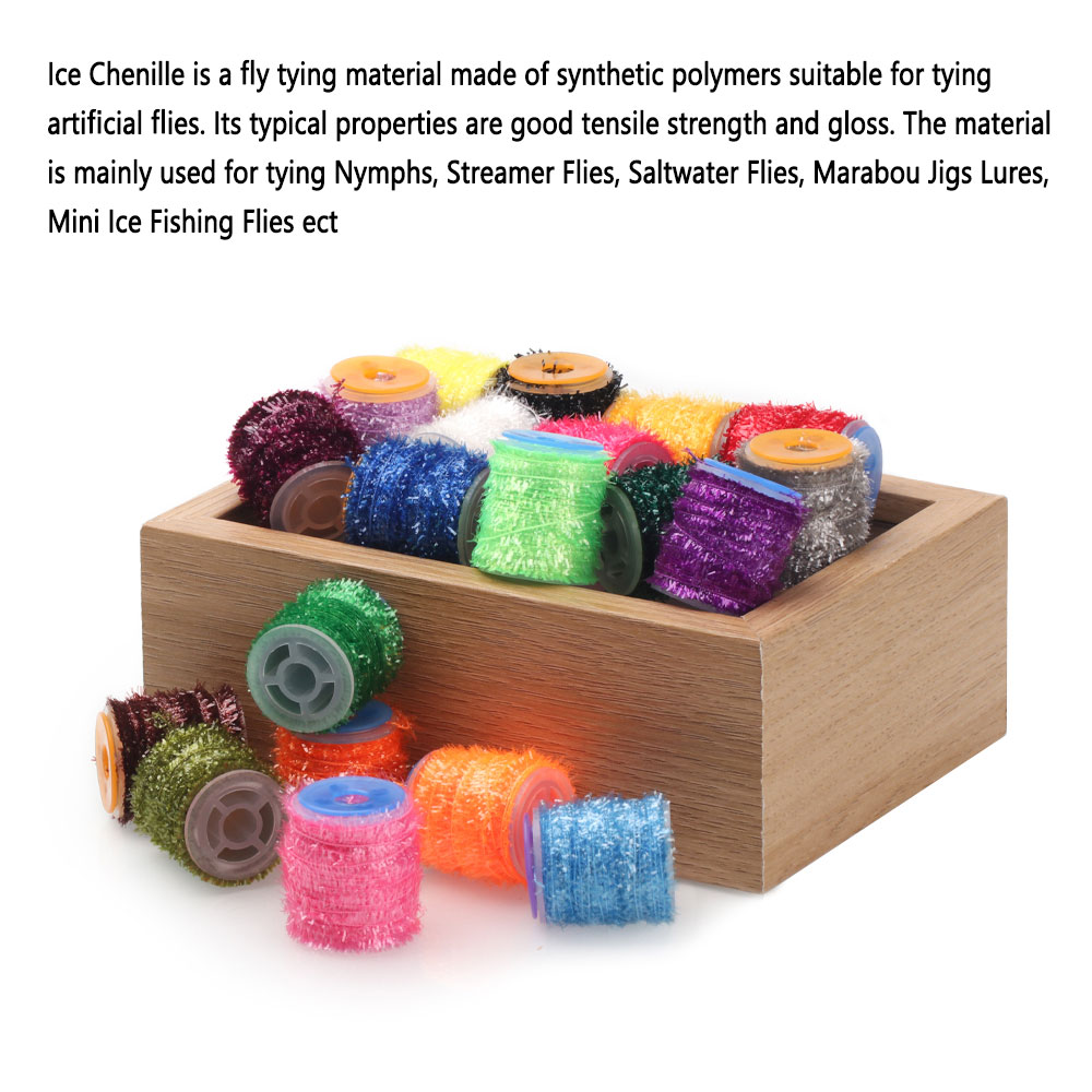 2 Spools Fly Tying Ice Chenill - Ice Fishing Line review and price